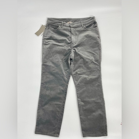 NWT Soft surroundings velvet grey Blakely Velveteen Pants‎ size 12P 5 pocket - Picture 3 of 11